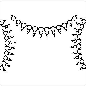 (image for) Judys Vintage Rose Queen Extension Circle Border and Corner p2p-L03066*